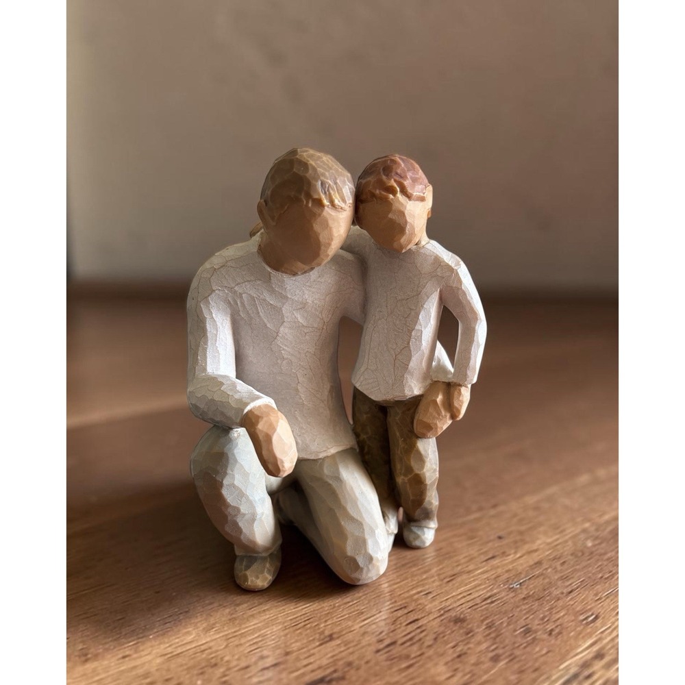Willow Tree Father and Son Figurine Susan Lordi DEMDACO 2000 Sculpted Family Gif